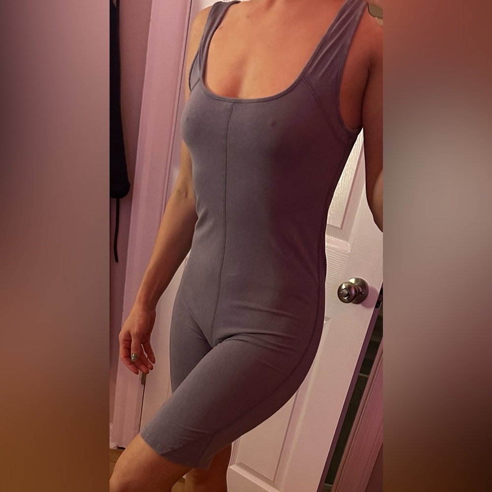 Free People Movement bodysuit in dusty purple